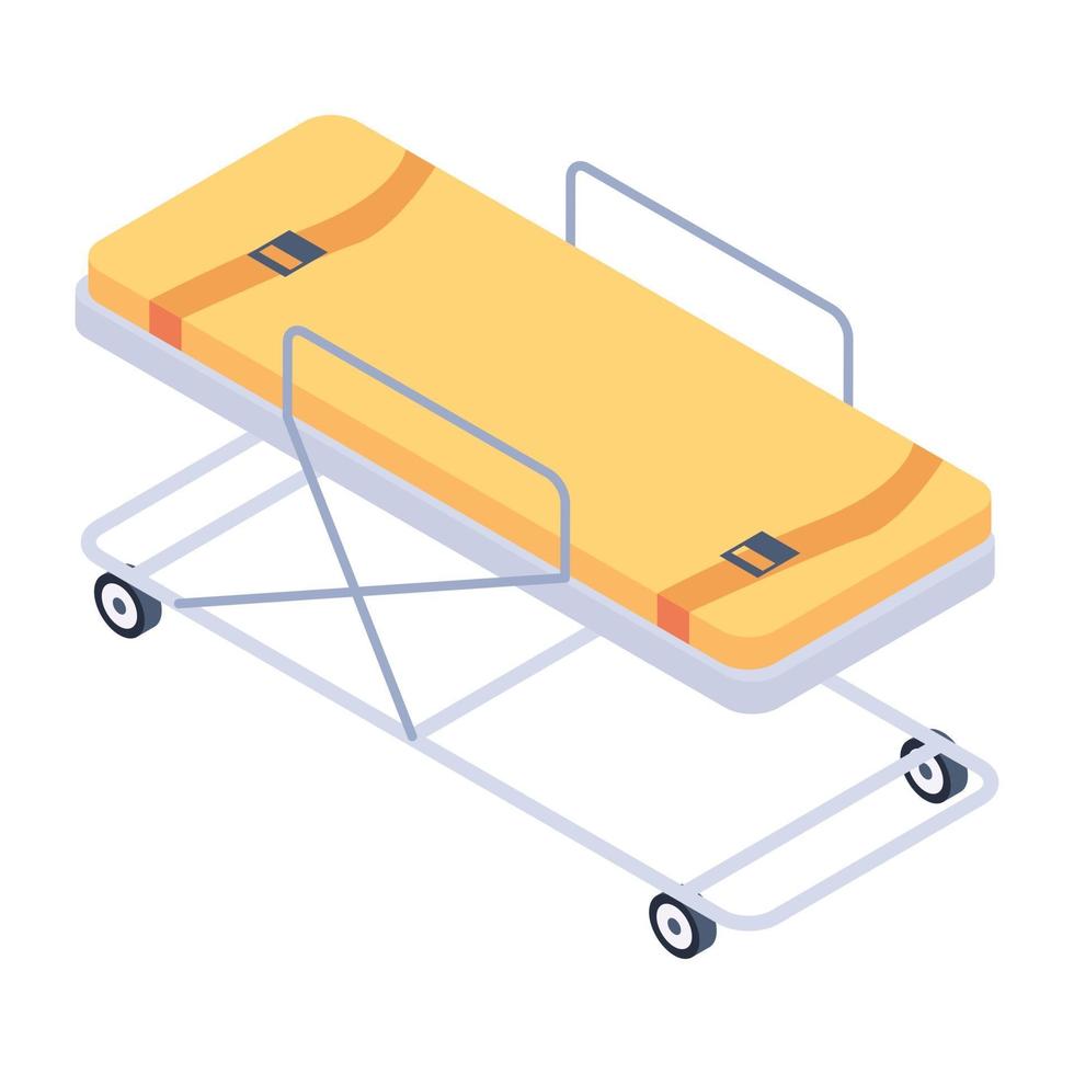 Stretcher Patient Bed vector