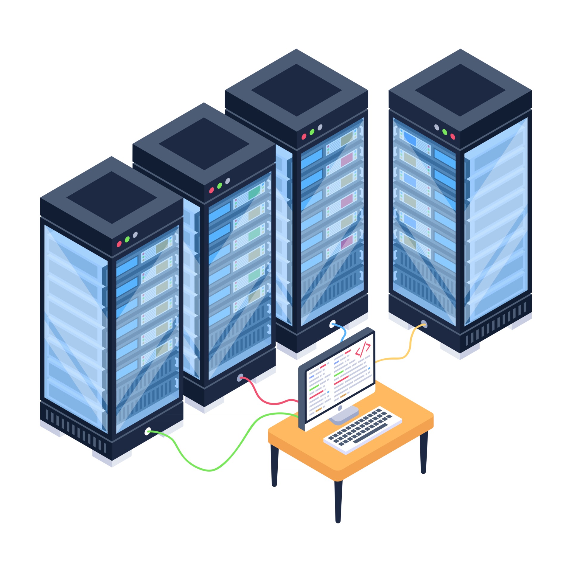 Database Display System 2896614 Vector Art at Vecteezy
