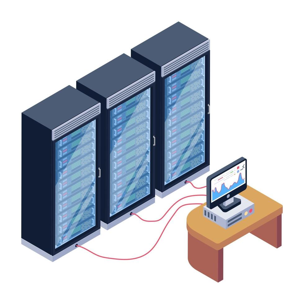 Server Data Display vector