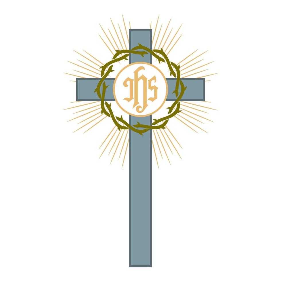 Good Friday cross concept vector