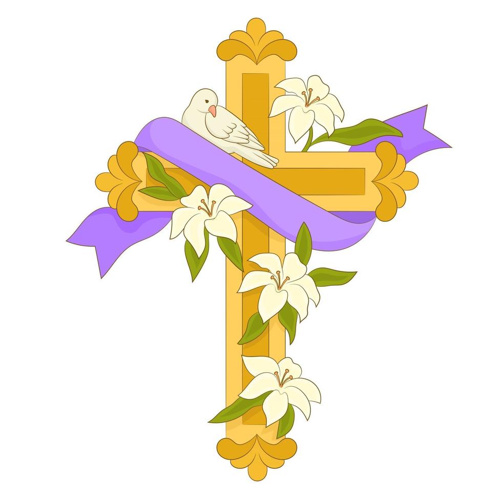 Good Friday cross concept vector