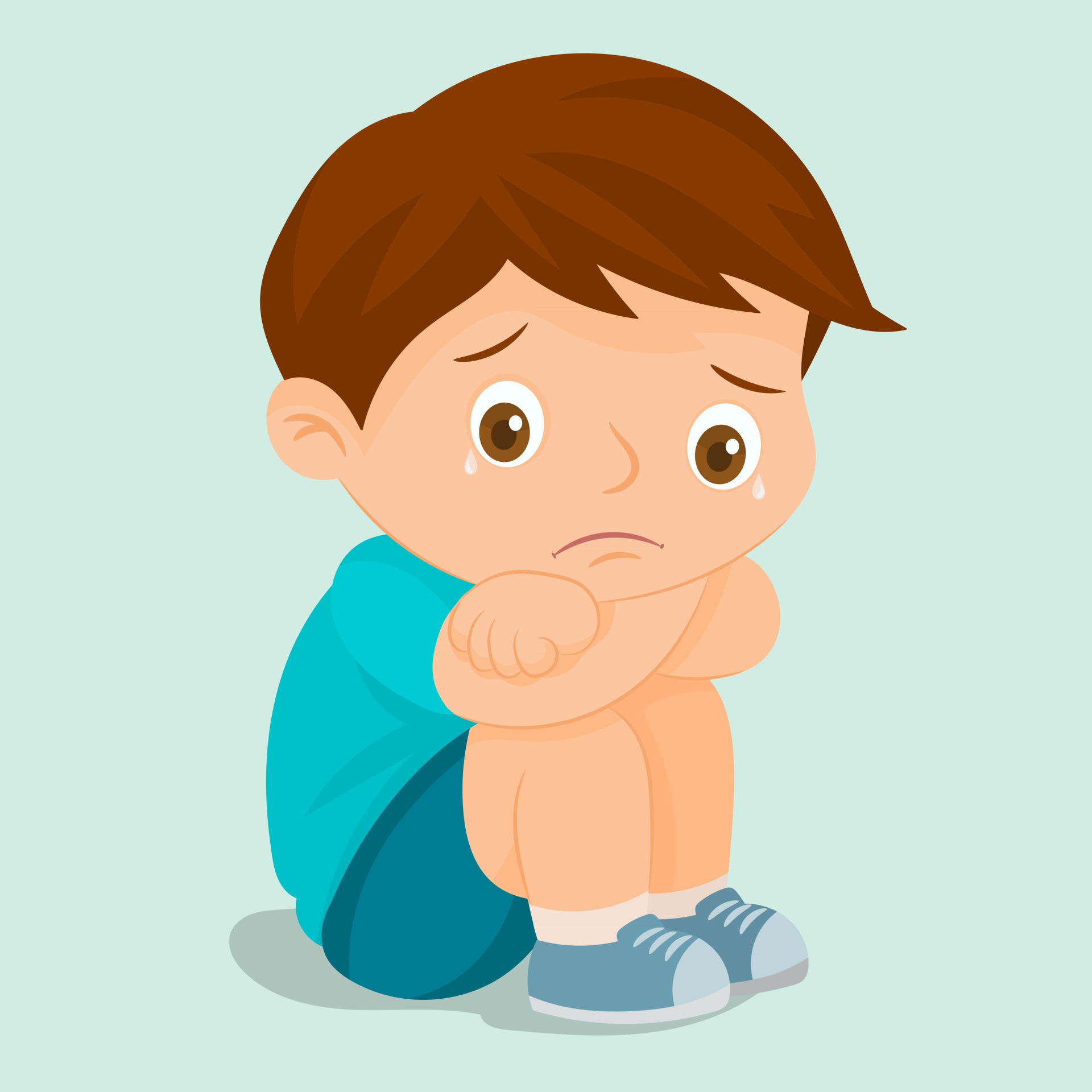 Sad Kid Vector Art, Icons, and Graphics for Free Download