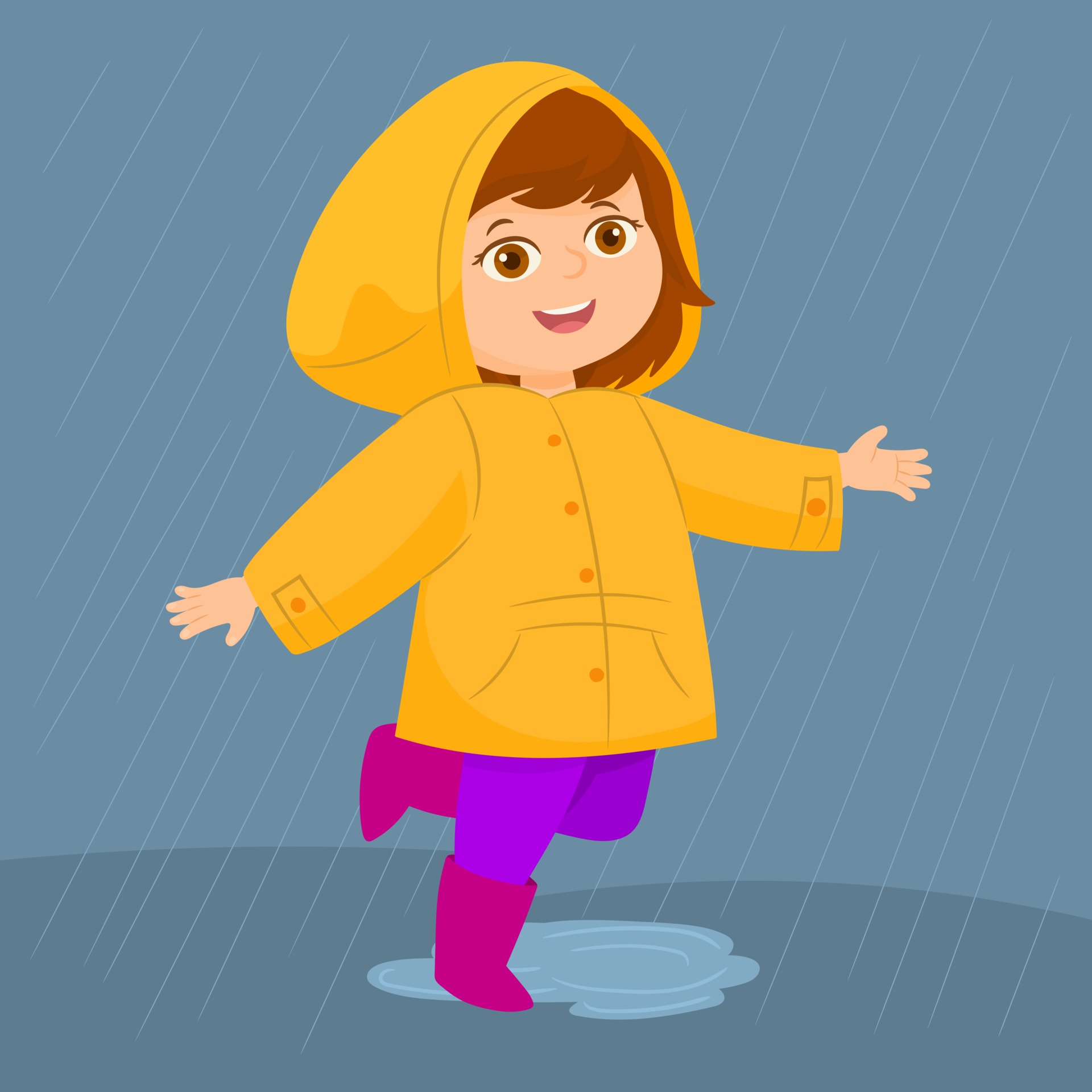 Sketch Raincoat with Butttons and Hood Stock Vector - Illustration of hand,  coat: 224509098