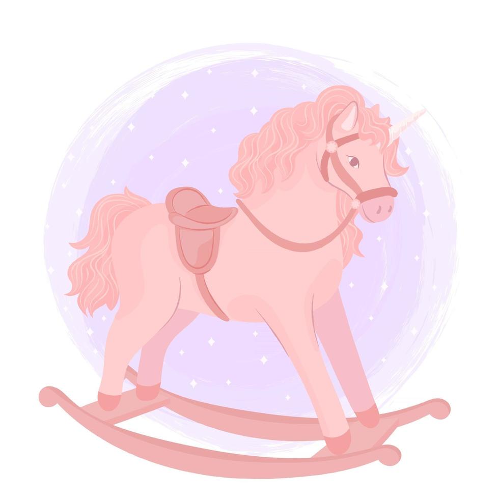 Rocking horse, Baby toy vector
