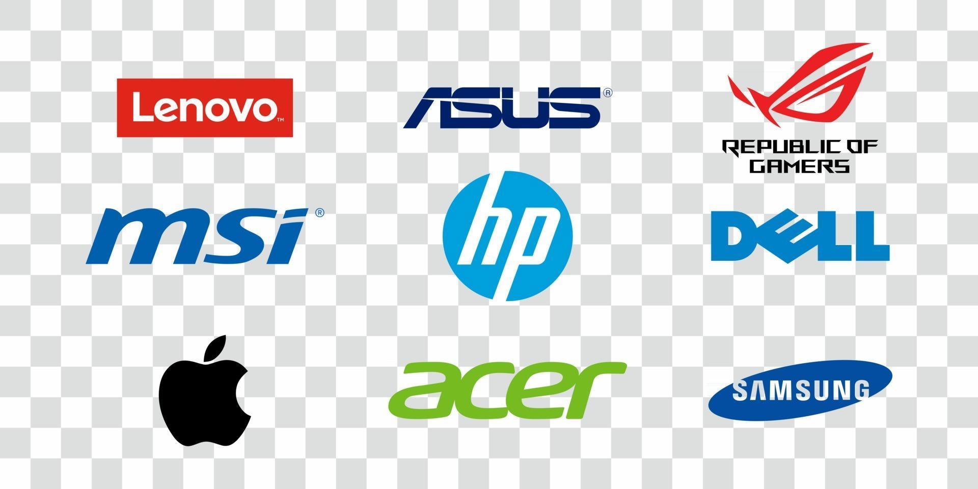 Computer Brand Logos International Technology Editorial Icons computer-brand-logos-international-technology-editorial-icons