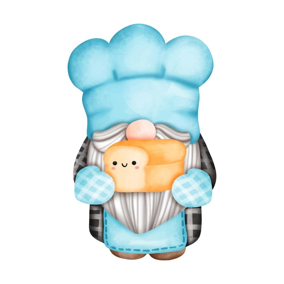 Baker Gnome SVG Gnome Bakery Digital Stamps Kitchen Gnomes 