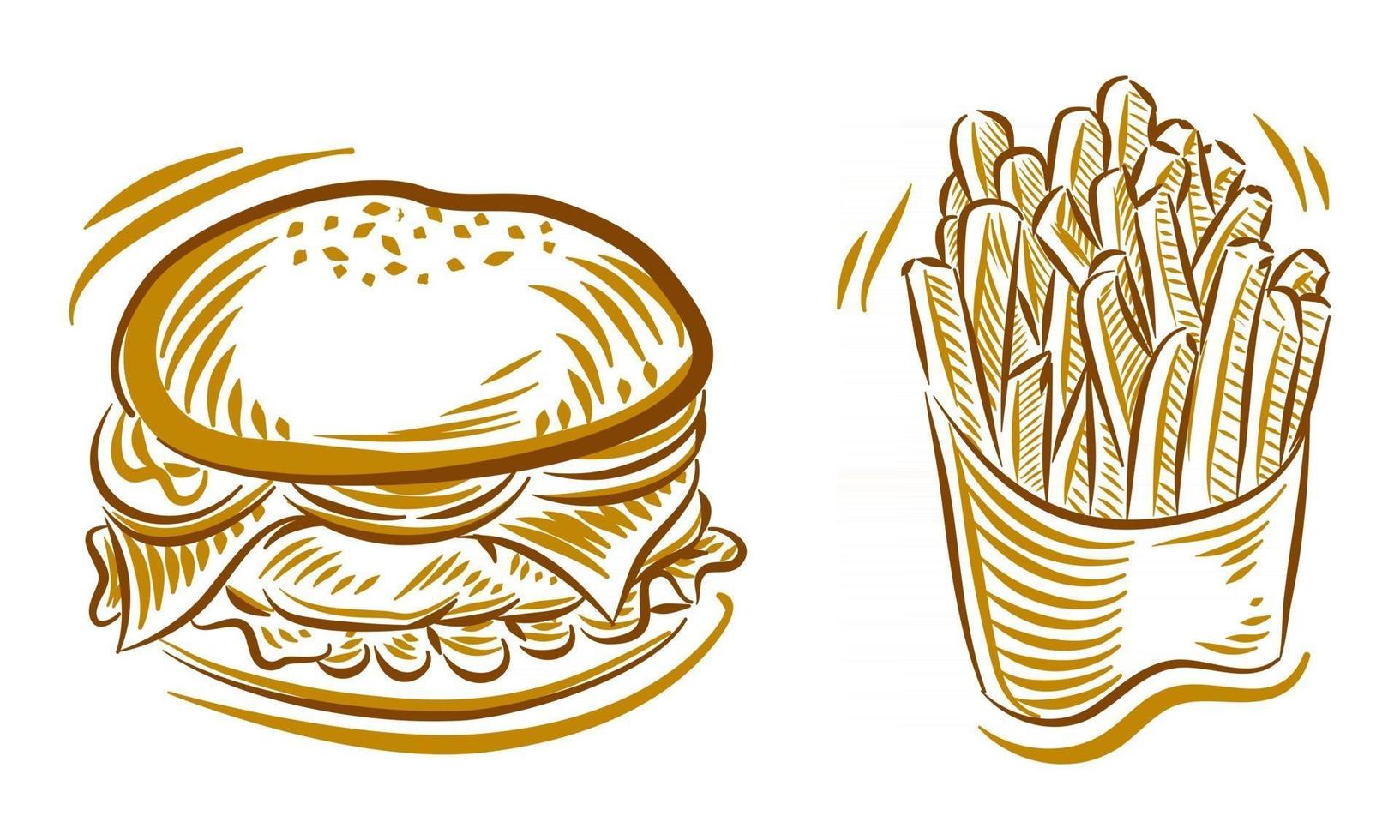 Set of Ice Cream Hand Drawing Illustration doodle for branding logo background element vector