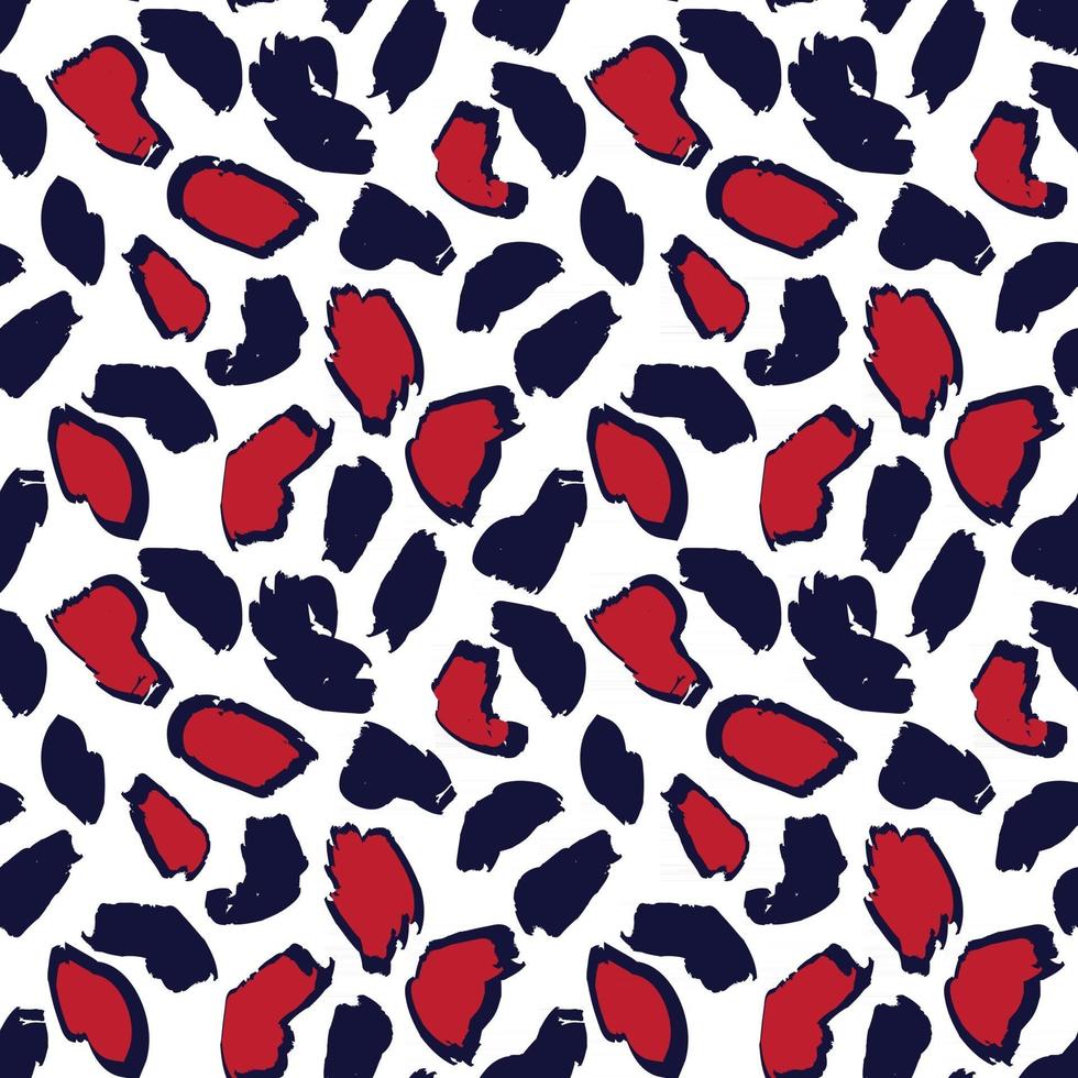 fondo transparente de leopardo animal rojo vector