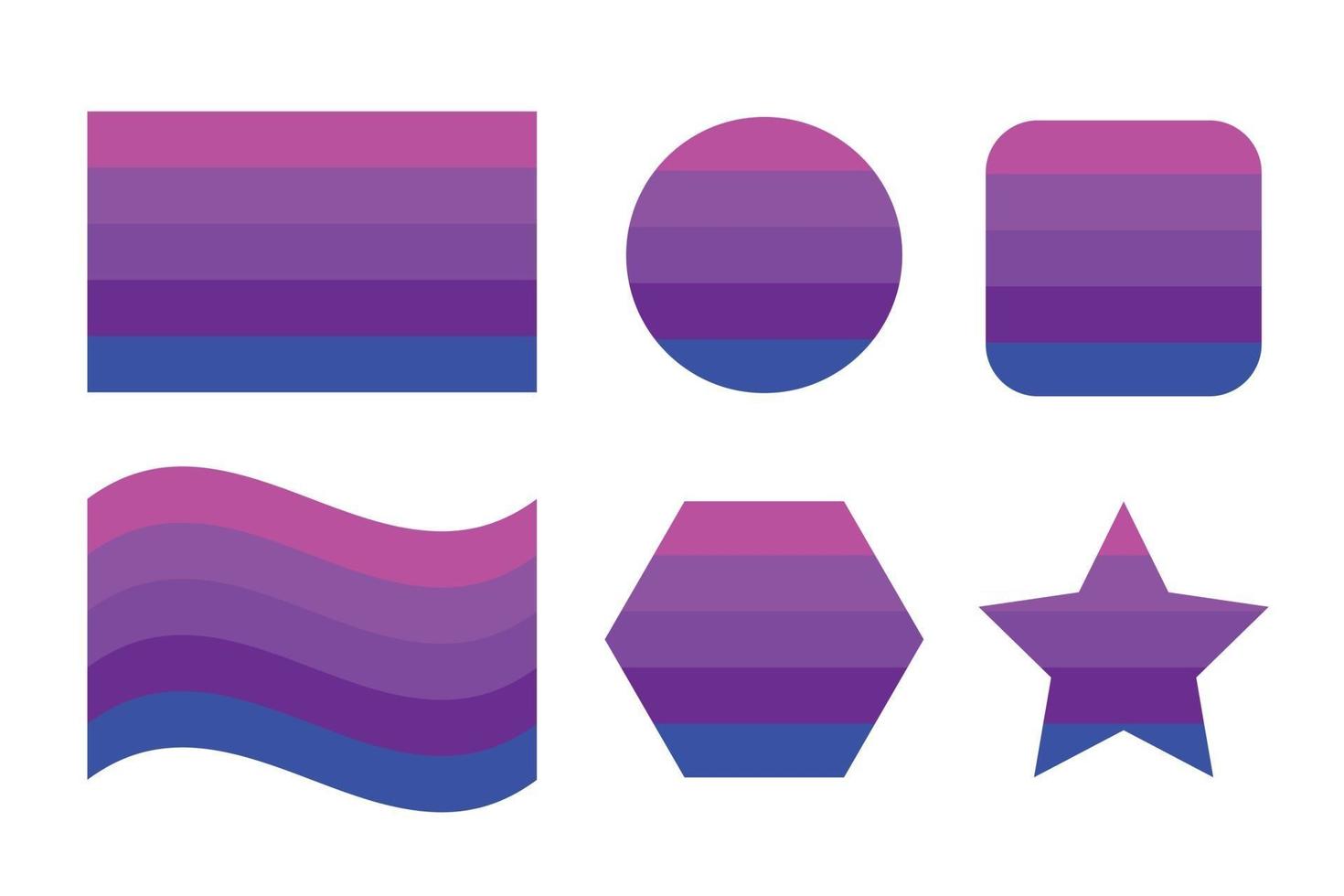 bandera de orgullo transgénero alternativa bandera de orgullo de identidad sexual vector