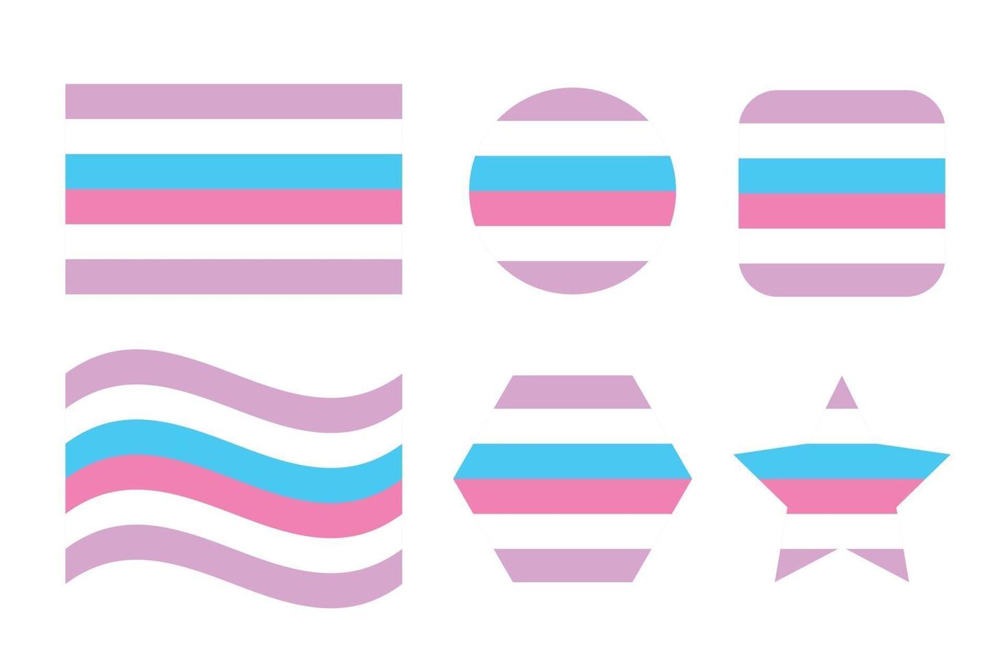 Bigender pride flag Sexual identity pride flag vector