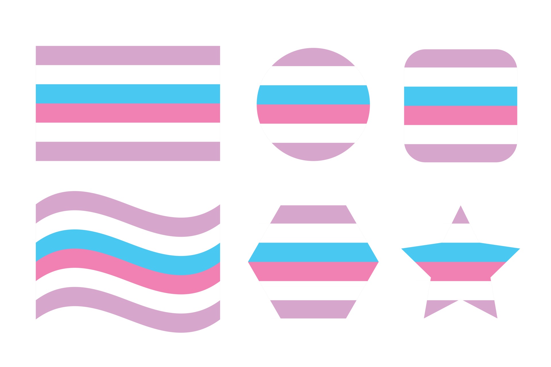 Bigender pride flag Sexual identity pride flag 2897628 Vector Art at ...