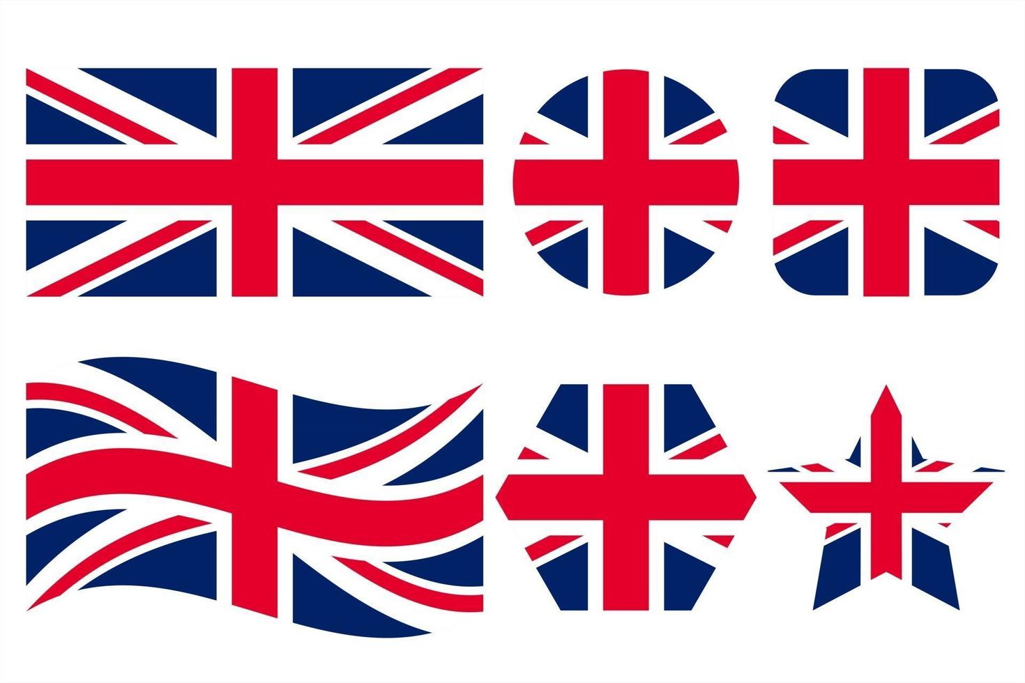 Reino Unido de Gran Bretaña bandera simple ilustración para el día de la independencia o elecciones vector