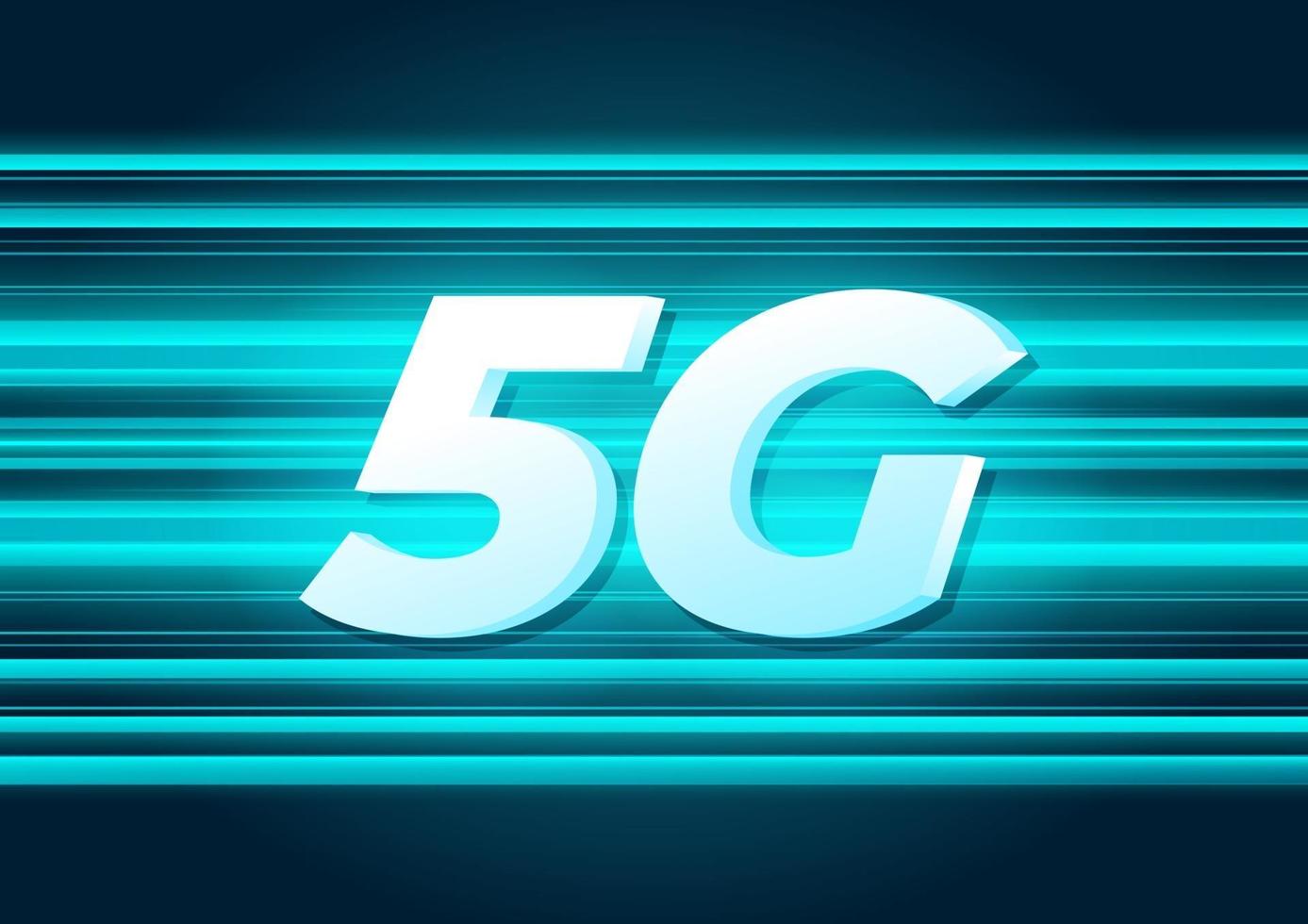 5G Speed new wireless internet wifi connection. vector