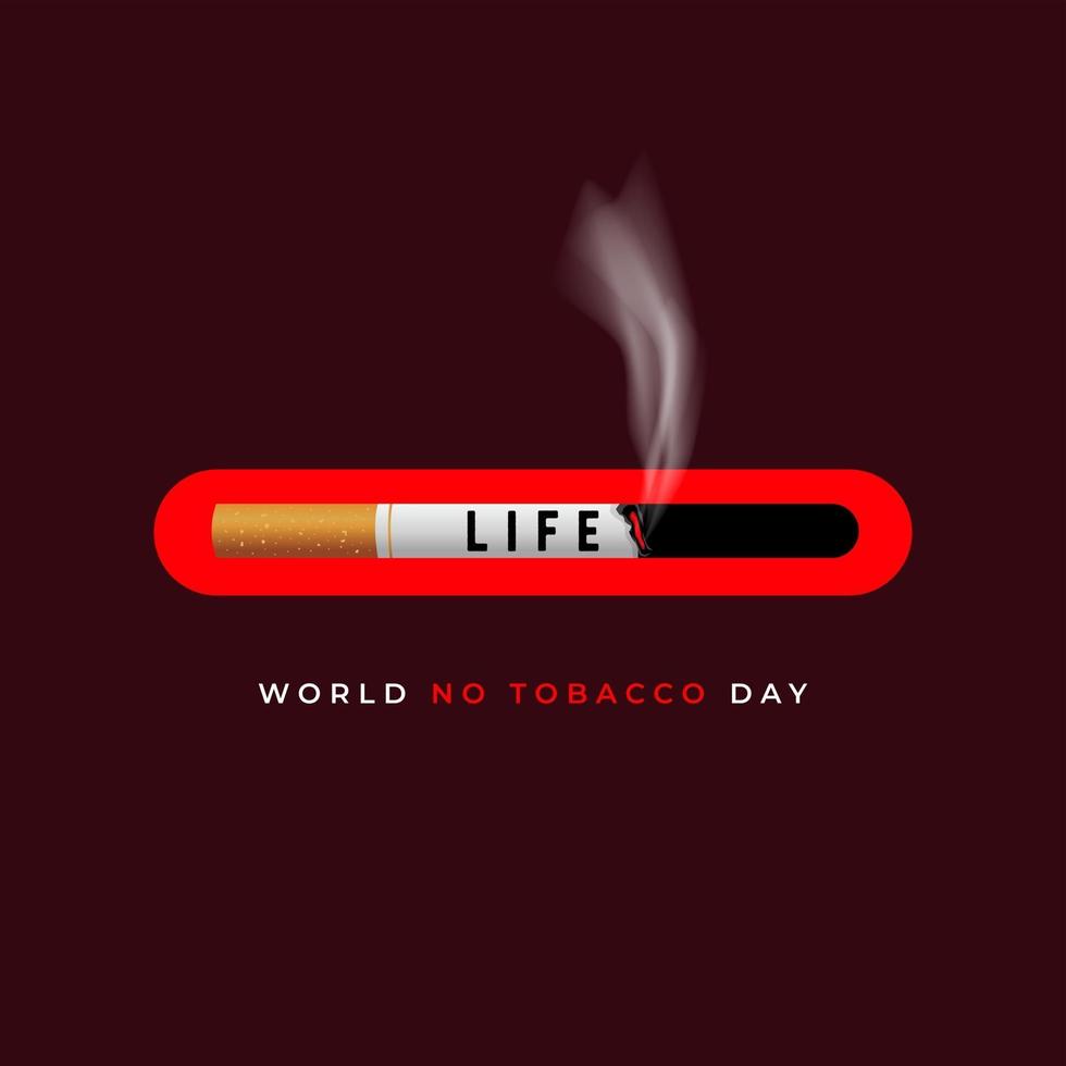 World No Tobacco Day. No Smoking Day, Banner for campaign stop smoking. vector