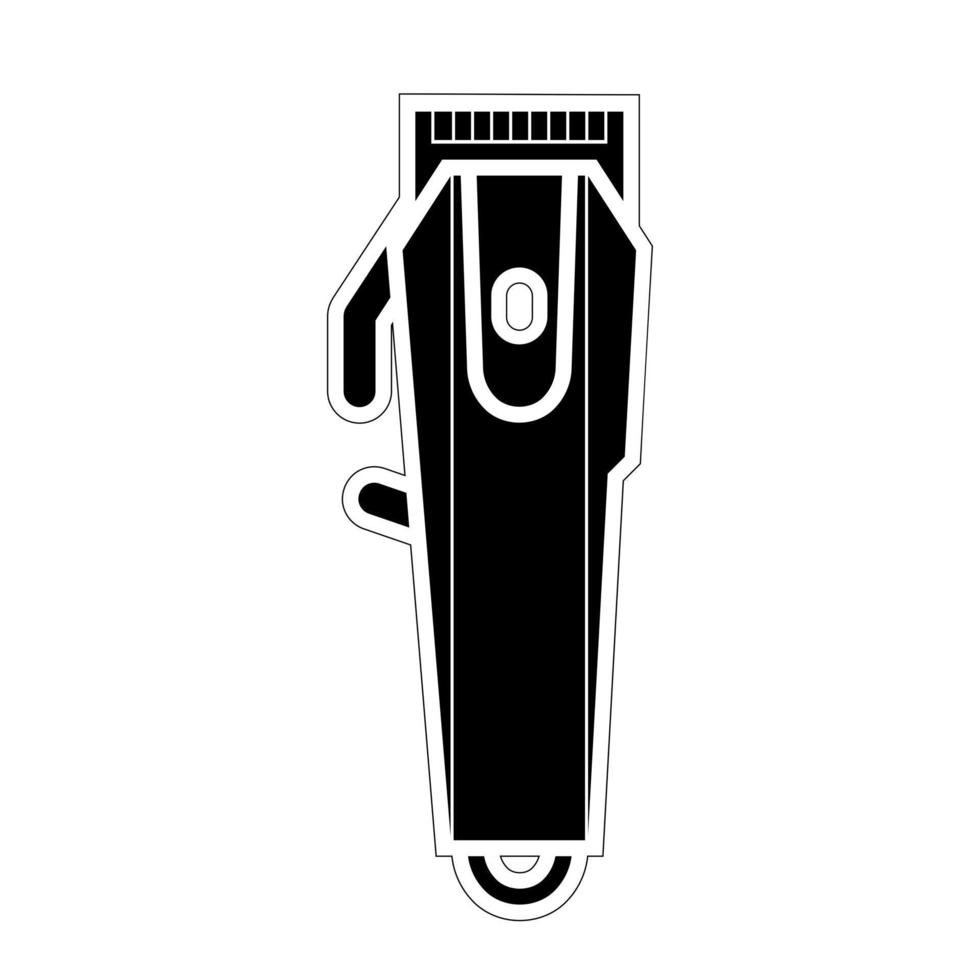 electric clipper. hairdressing tool vector