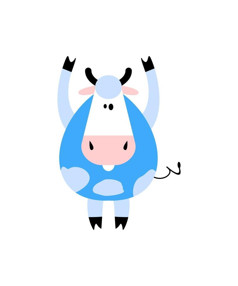 Ilustración de dibujos animados de toro vector