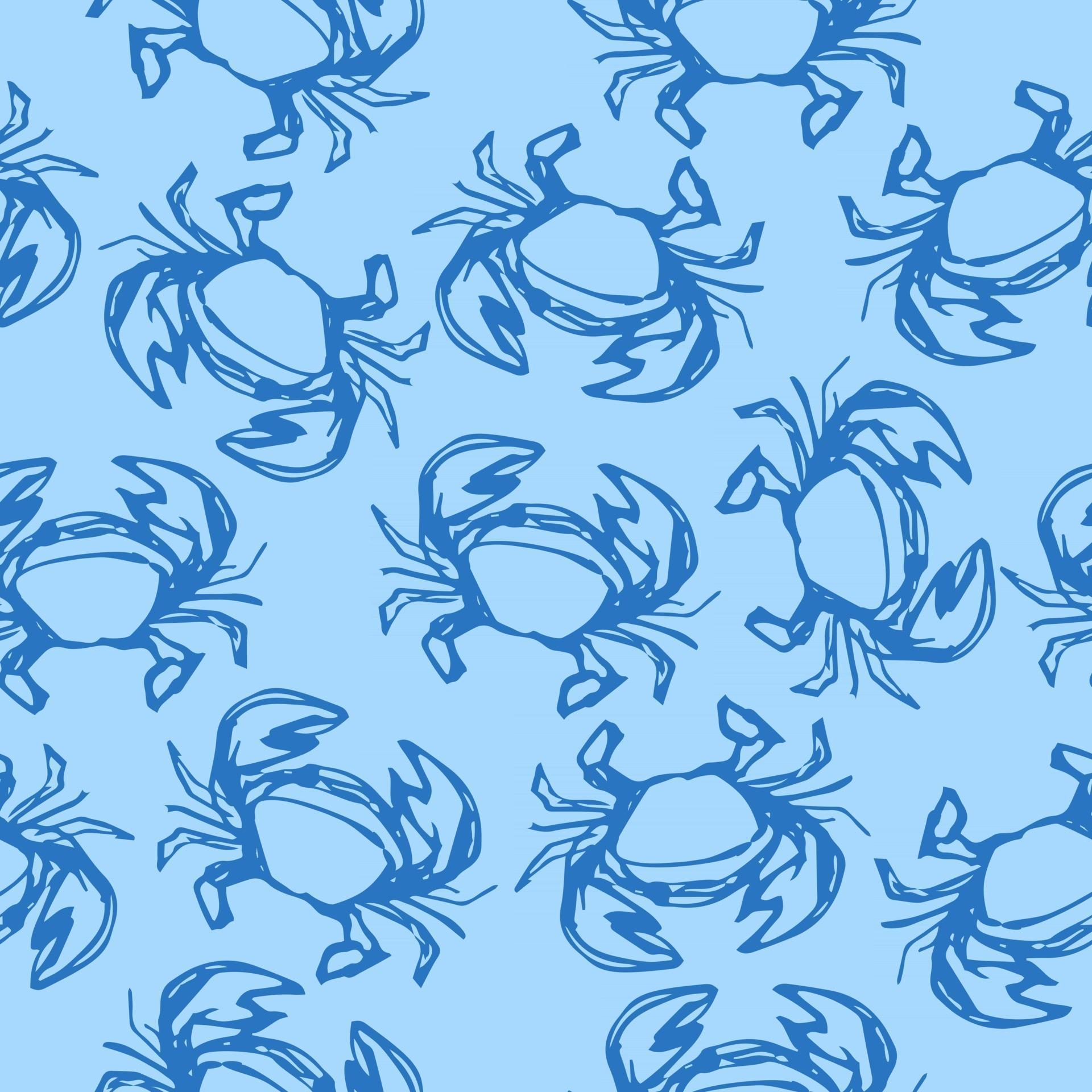 crab seamless pattern 2898595 Vector Art at Vecteezy
