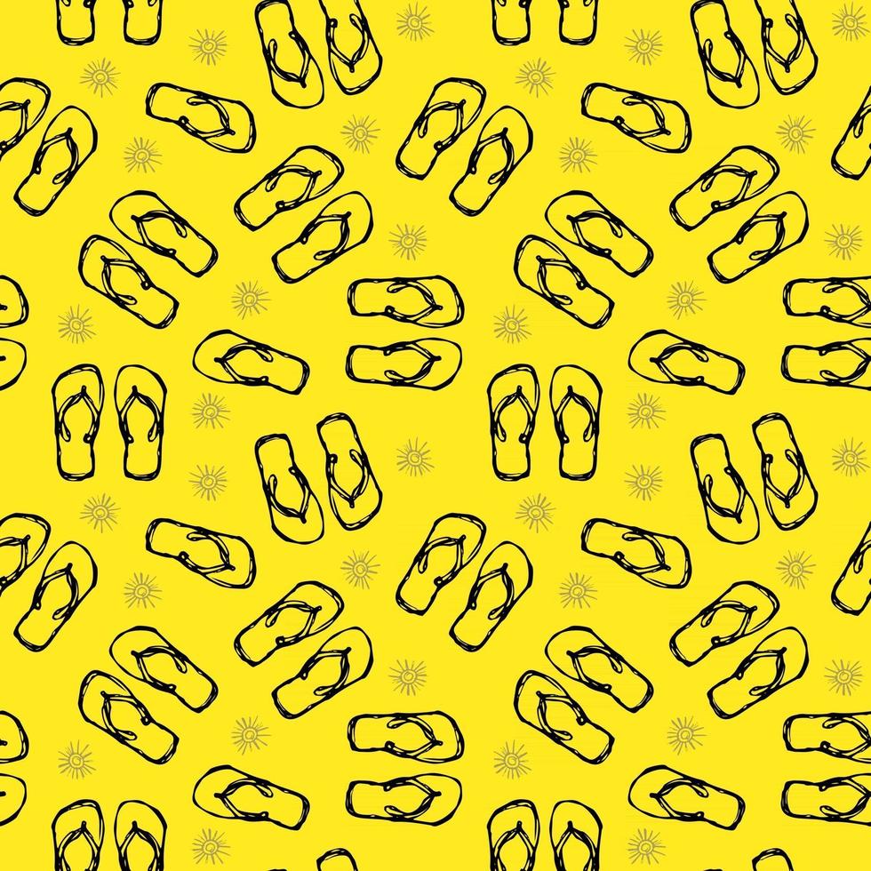 flip flops seamless pattern vector