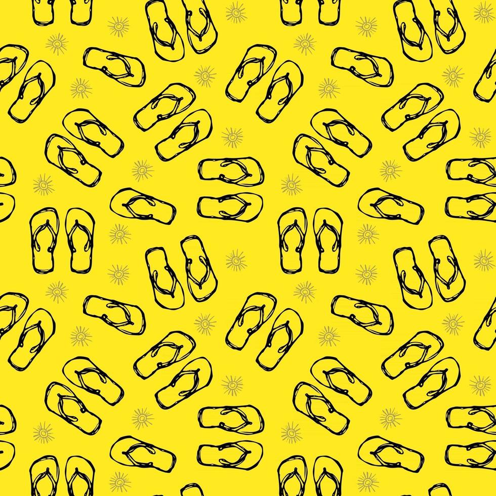 flip flops seamless pattern vector