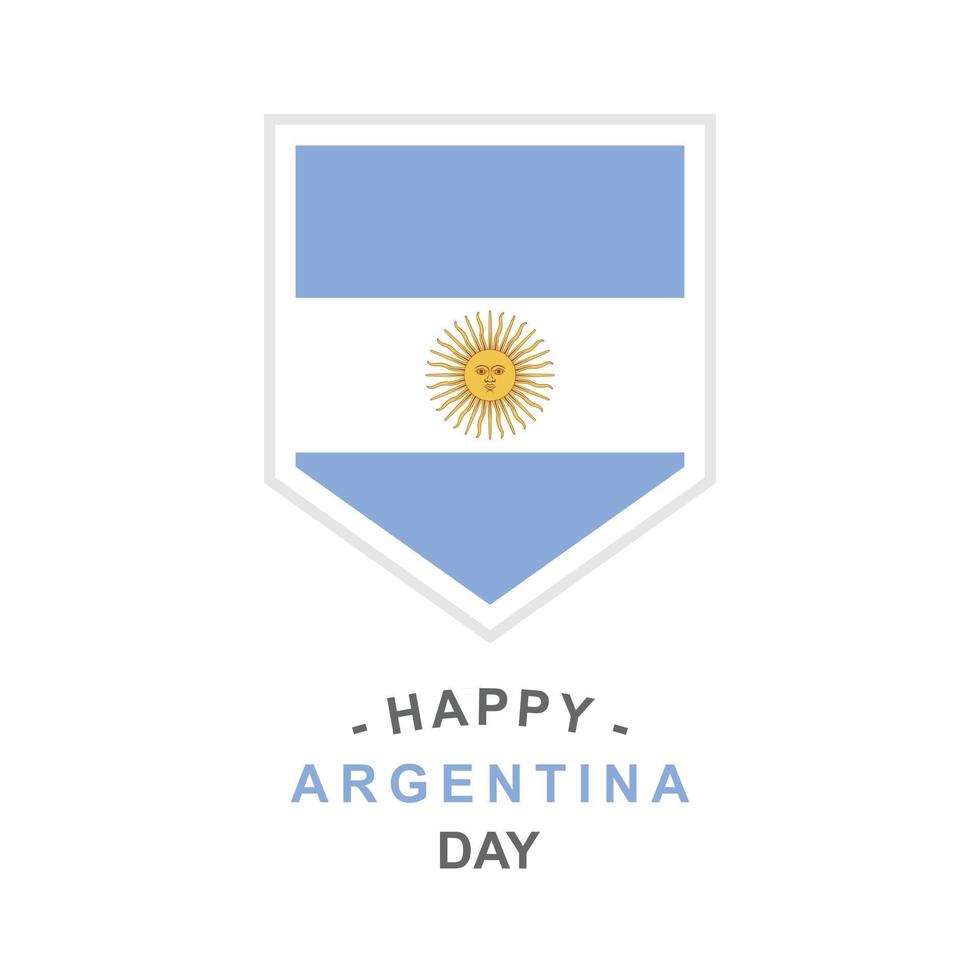 Argentina Day Design Vector