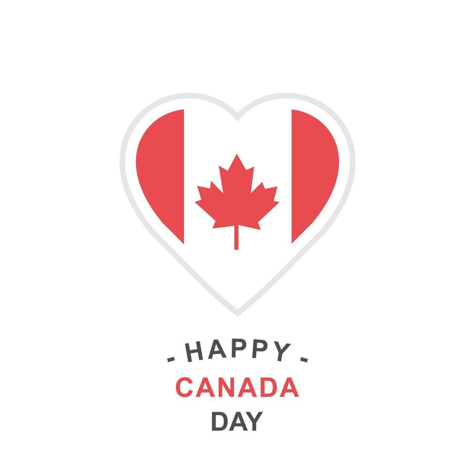 vector de diseño del día de canadá