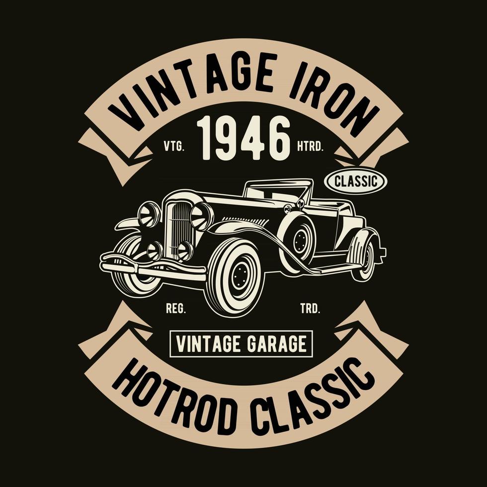 Vintage Iron Classic Design vector