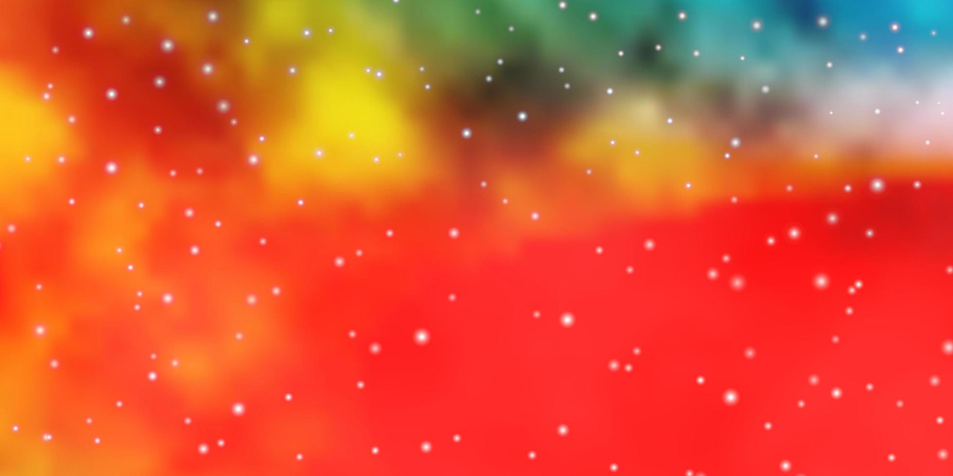 Light Multicolor vector texture with beautiful stars.