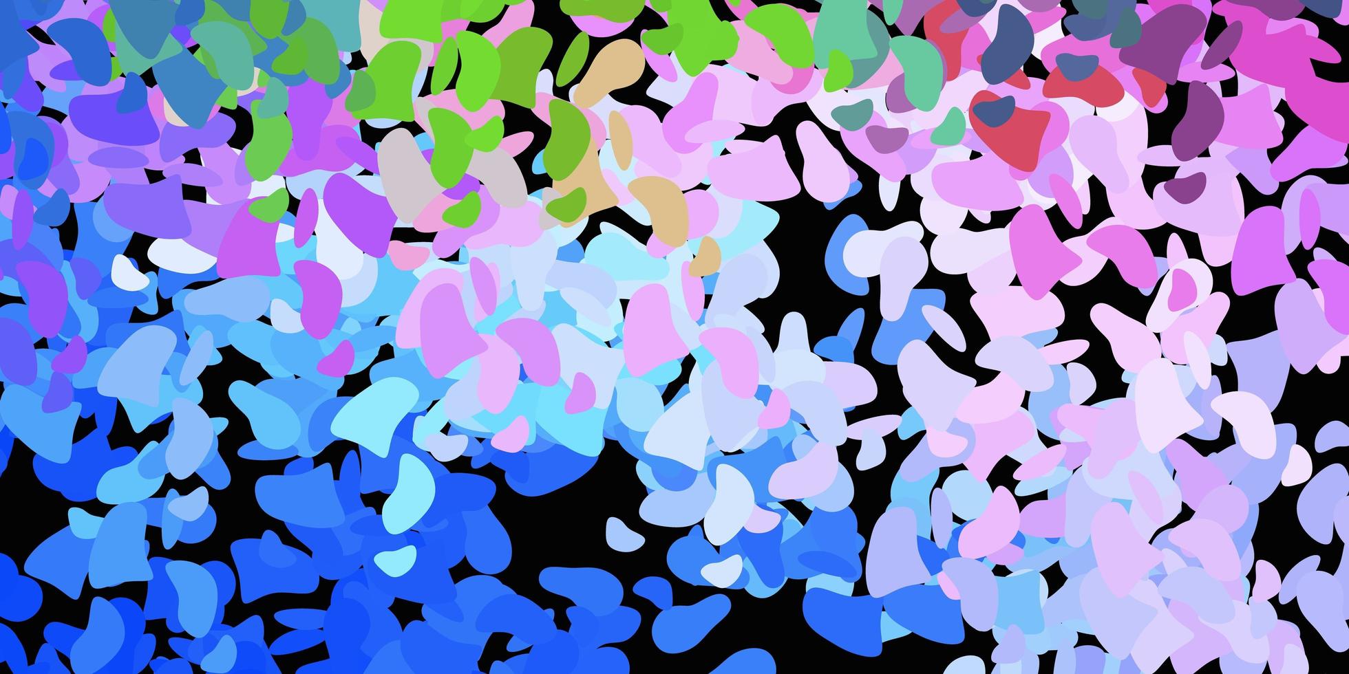 Light blue, red vector texture with memphis shapes.