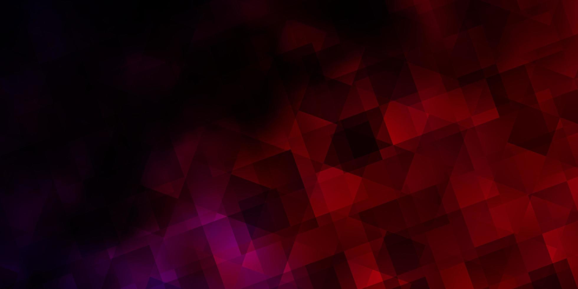 Dark Pink, Red vector layout with lines, triangles.