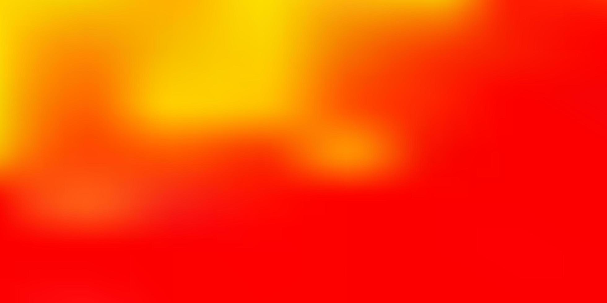 Light red, yellow vector blurred texture.