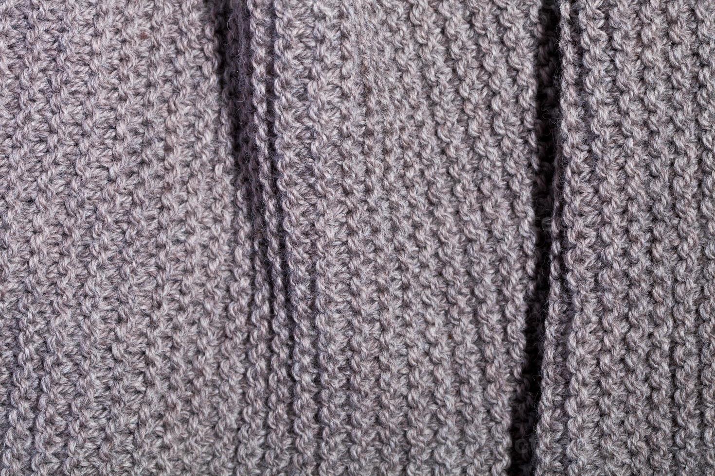 Knitted brown scarf texture photo