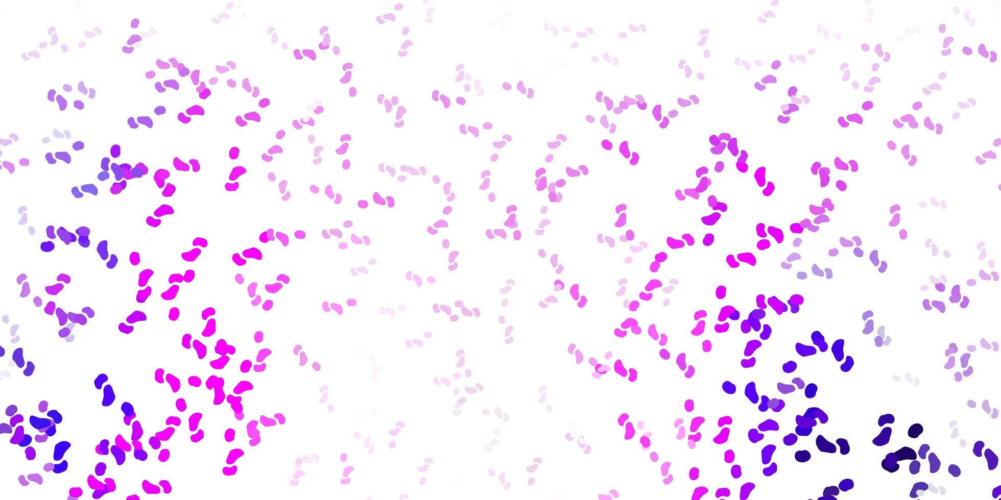 Light purple, pink vector pattern with abstract shapes.