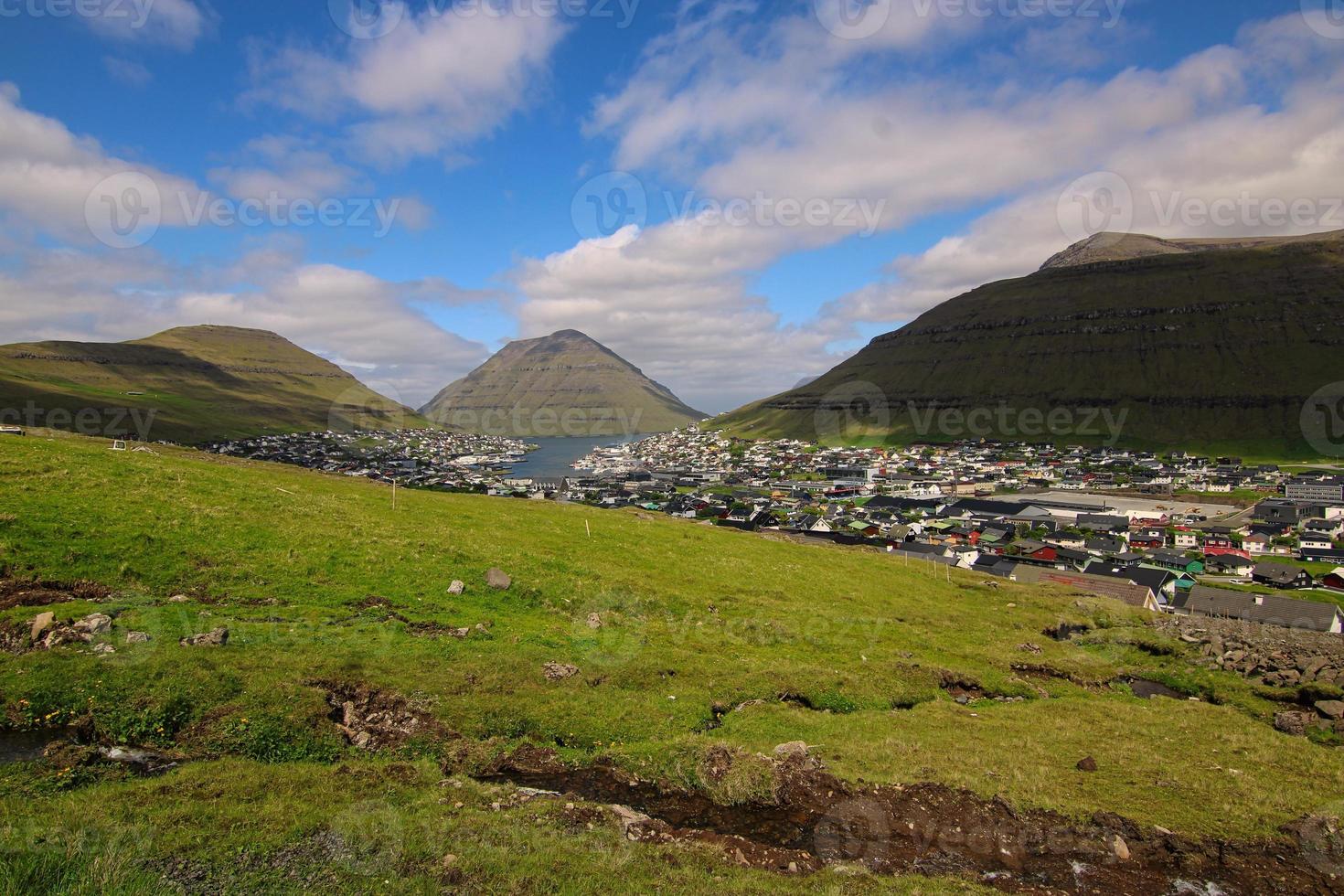 Klaksvik, the second largest city on Faroe Islands photo