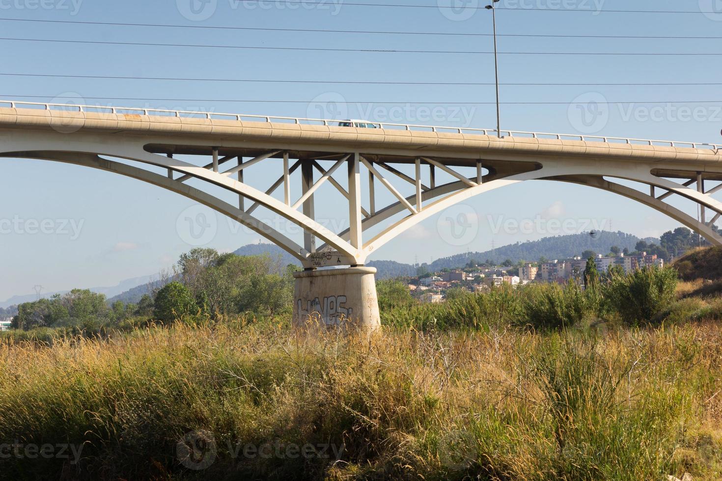 Modern bridge, a work of engineering photo