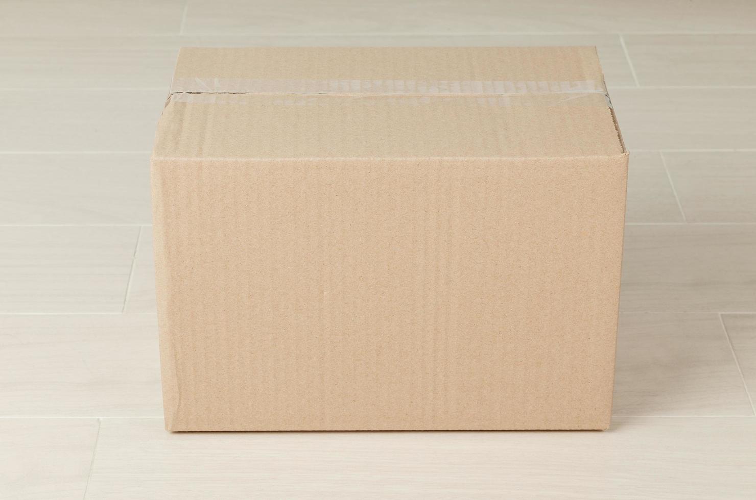 Cardboard box mockup photo