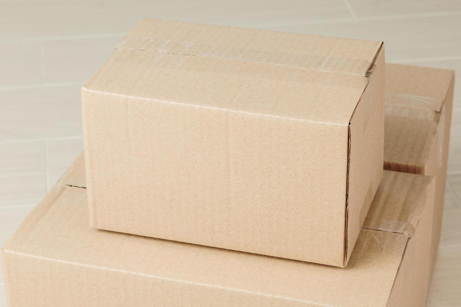 Cardboard box mockup photo