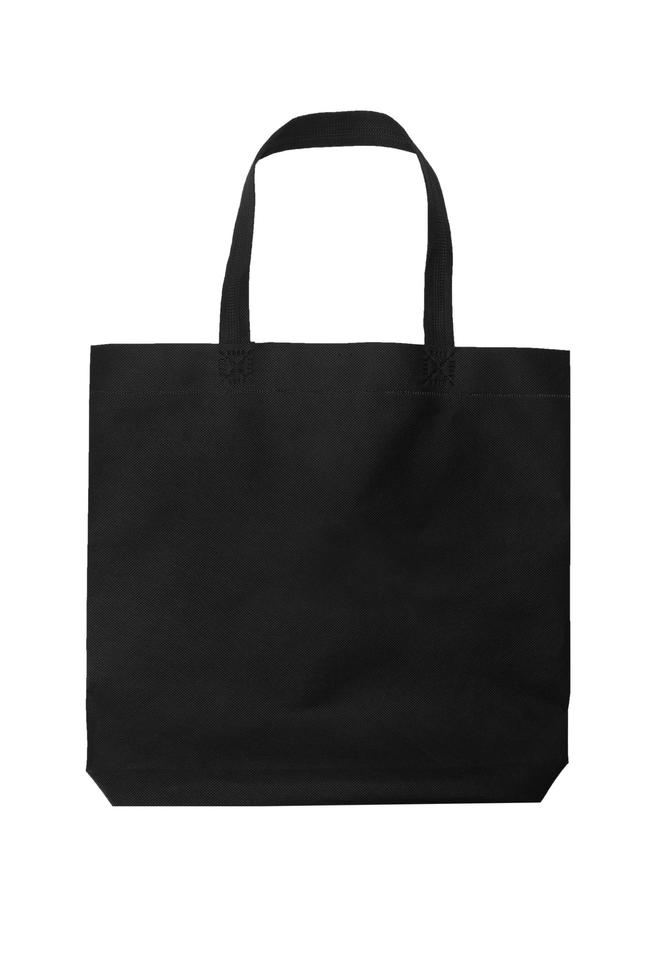 Black Tote bag isolated on white background with clipping path 2901647 ...