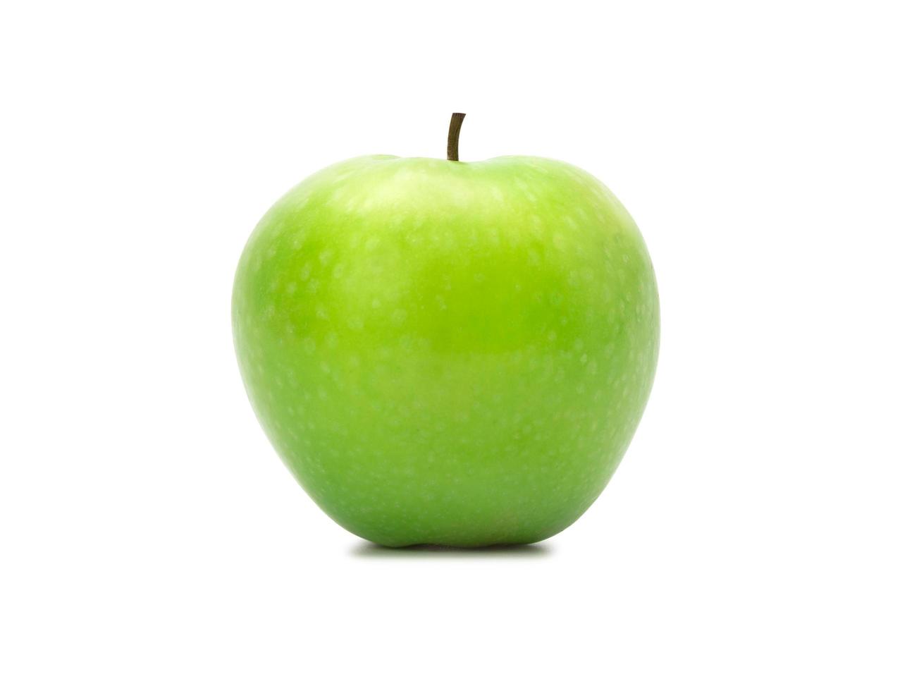 Green apples isolated on white background with clipping path photo