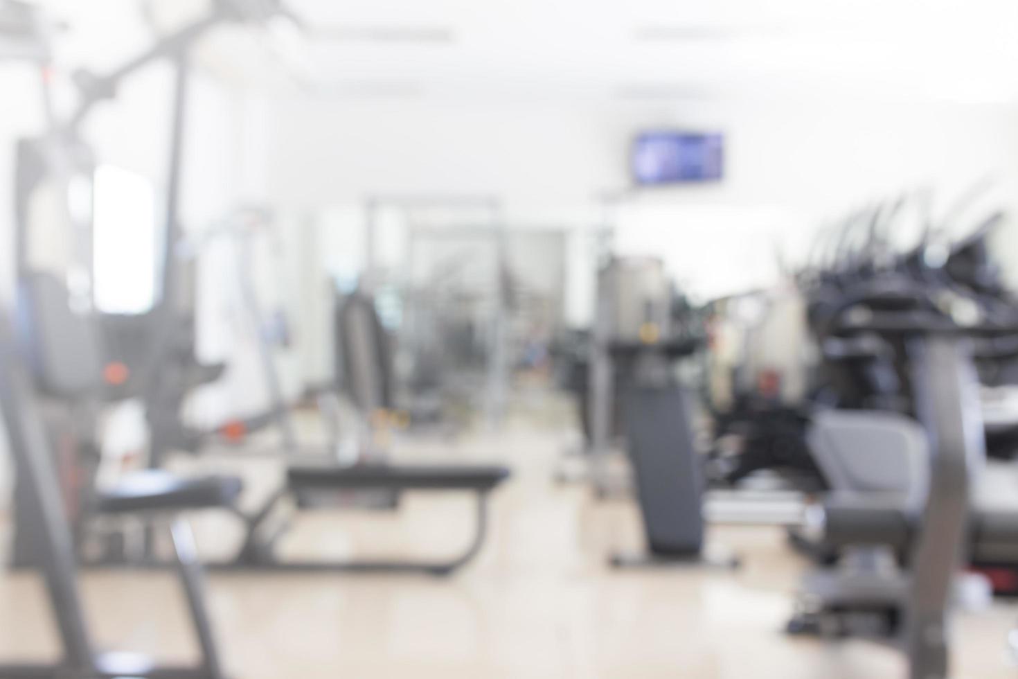 Abstract blurred fitness or gym background photo
