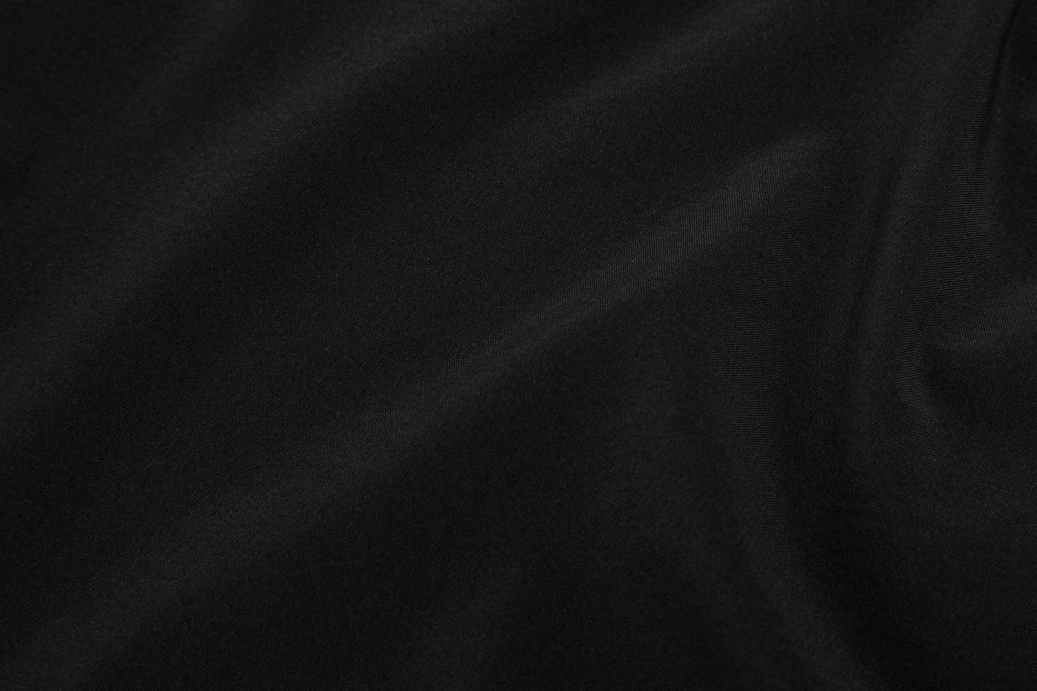 Black fabric texture background photo