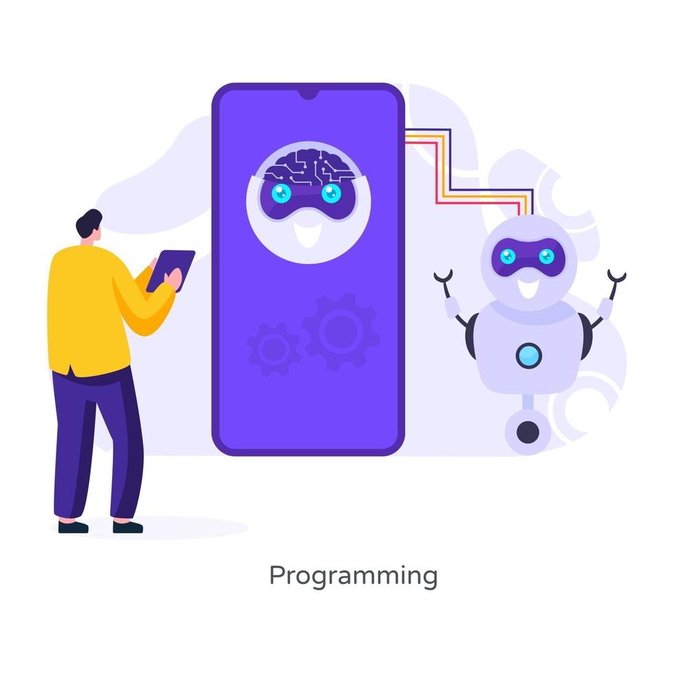 Robot  Programming software vector