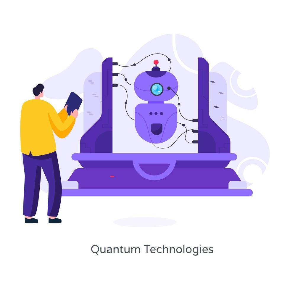 Artificial  Quantum Technologies vector