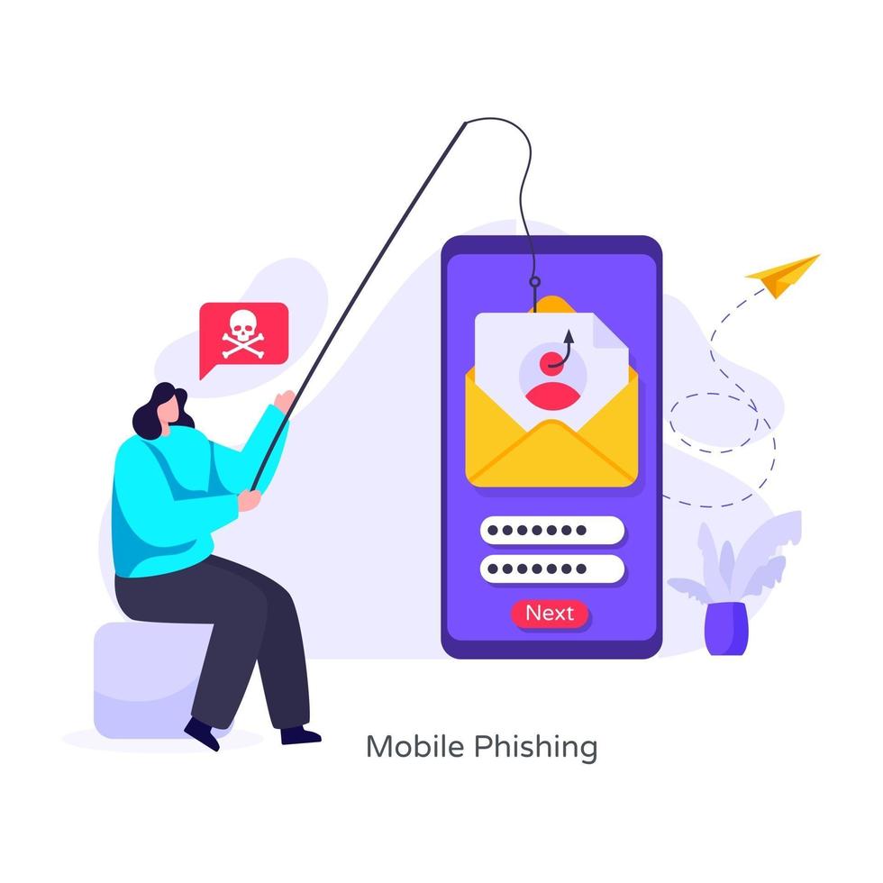 Mobile Phishing and password vector