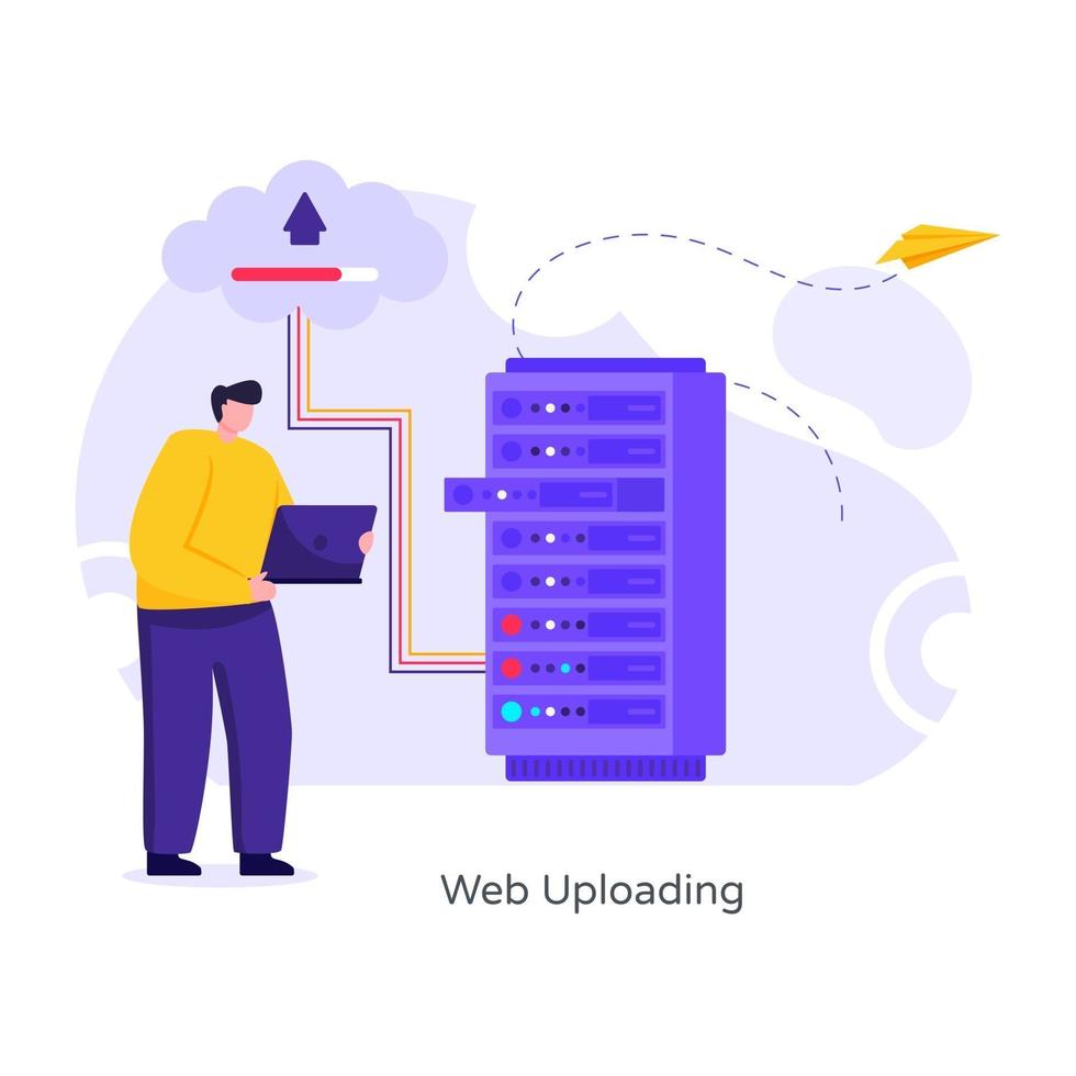 Web Uploading and server vector