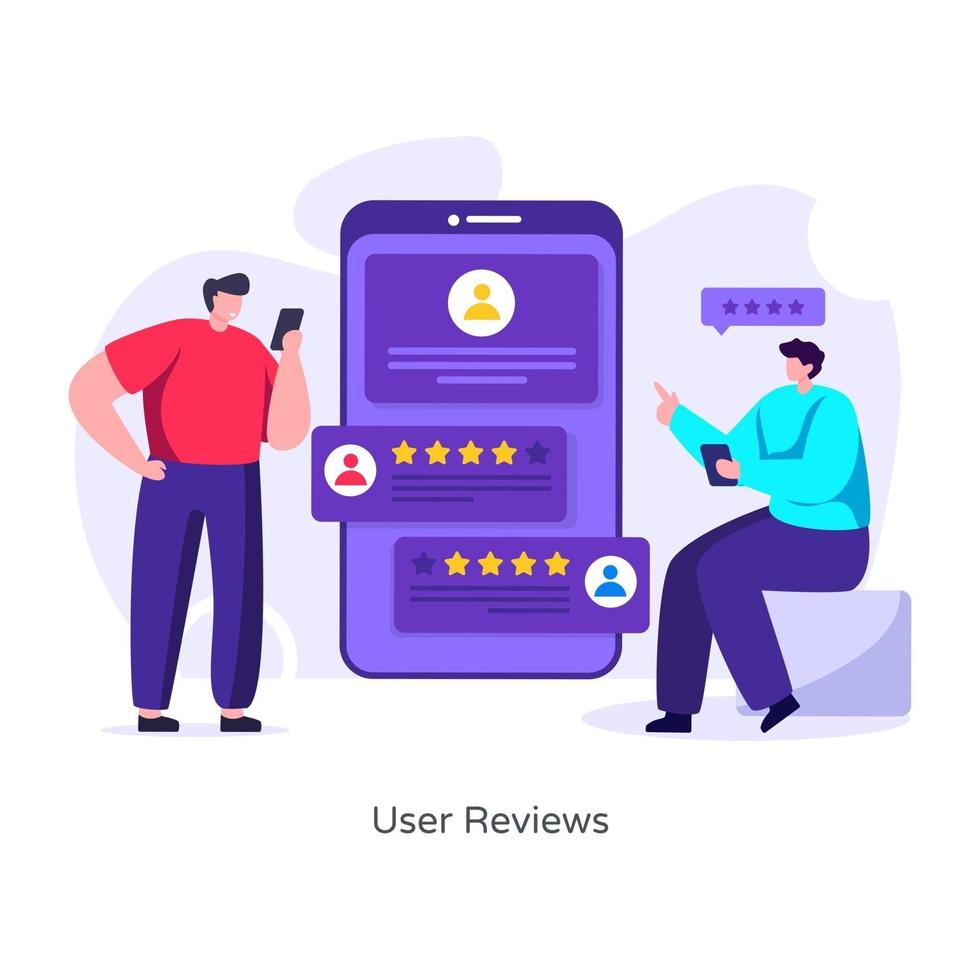 User Reviews Experience vector