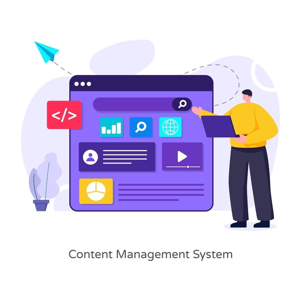 Content Management System vector