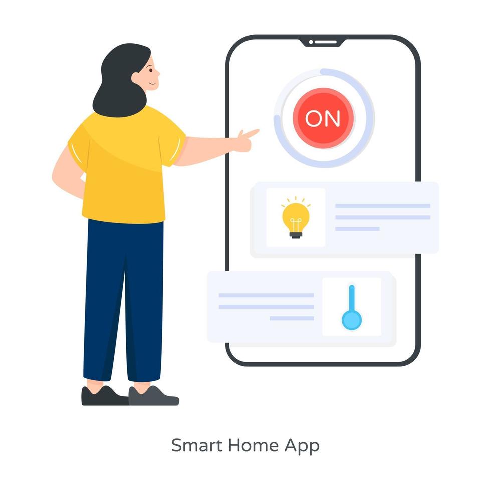 Smart Home App vector