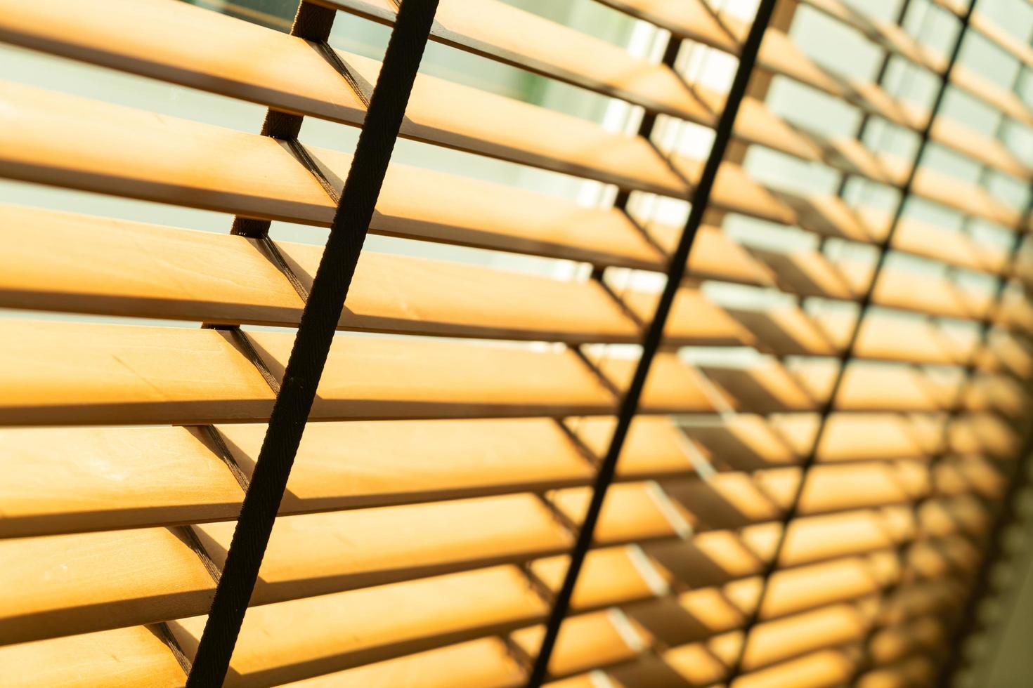 Close-up bamboo blind, bamboo curtain, chick, Venetian blind or sun-blind - soft-focus point photo