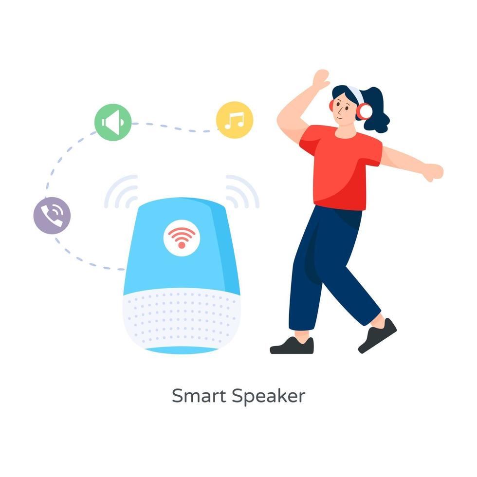 Smart Speaker Device vector