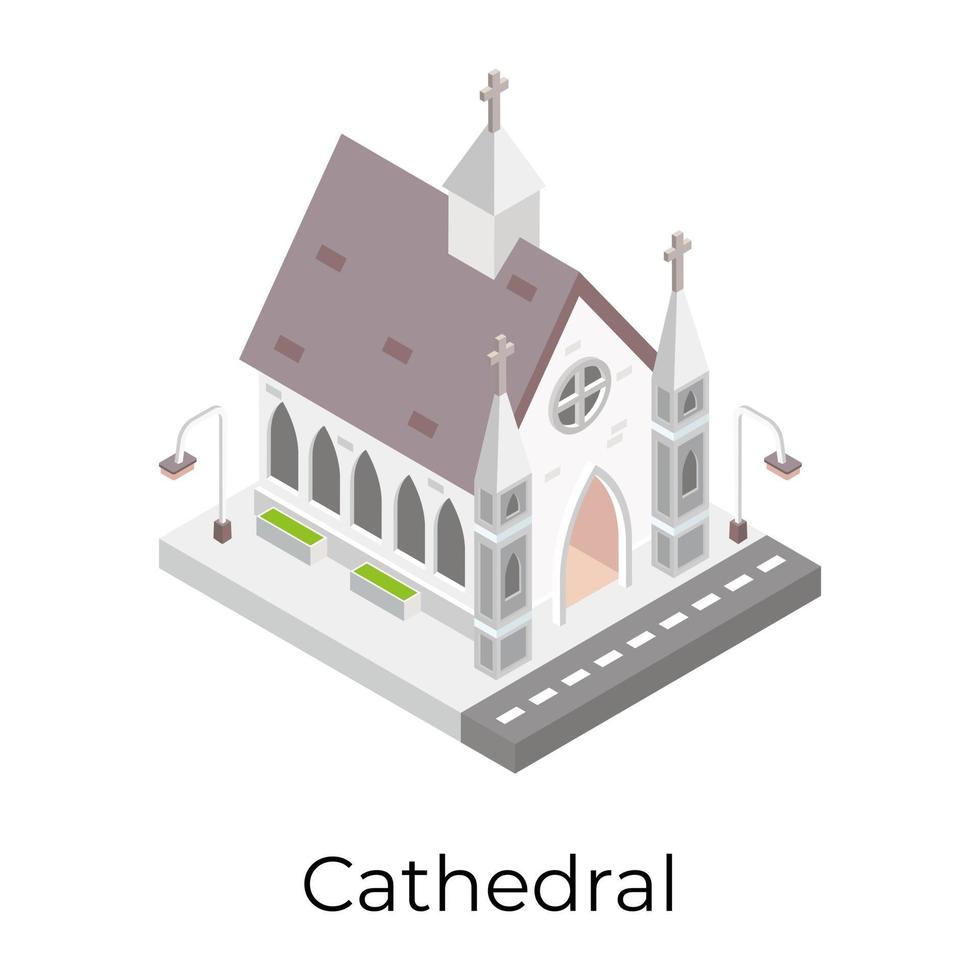 Cathedral  Religious Building vector